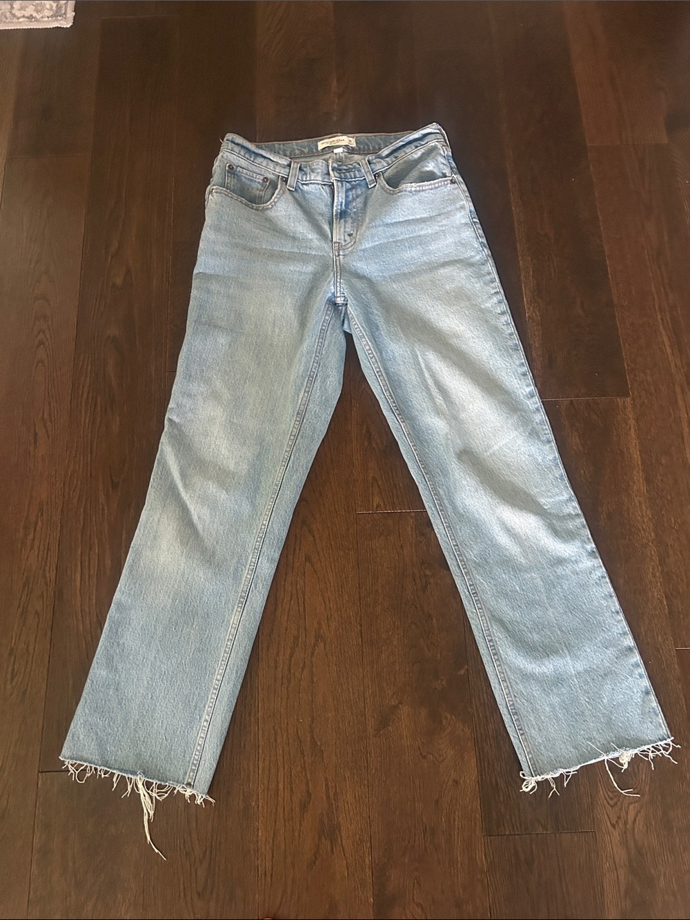 Abercrombie & Fitch Light Blue Straight Leg Jeans